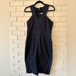 New York & Company Dark Navy Stretch Racerback Dress Size 6
